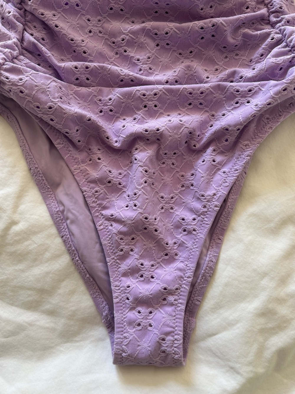 Free People Rhythm BRIGHTON EYELET SCRUNCHED ONE PIECE SWIMSUIT - Picture 11 of 16